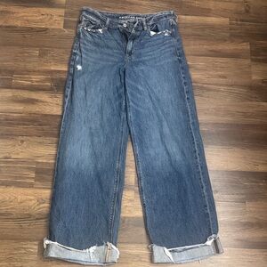 American Eagle Outfitters Dark Blue Boyfriend Jeans